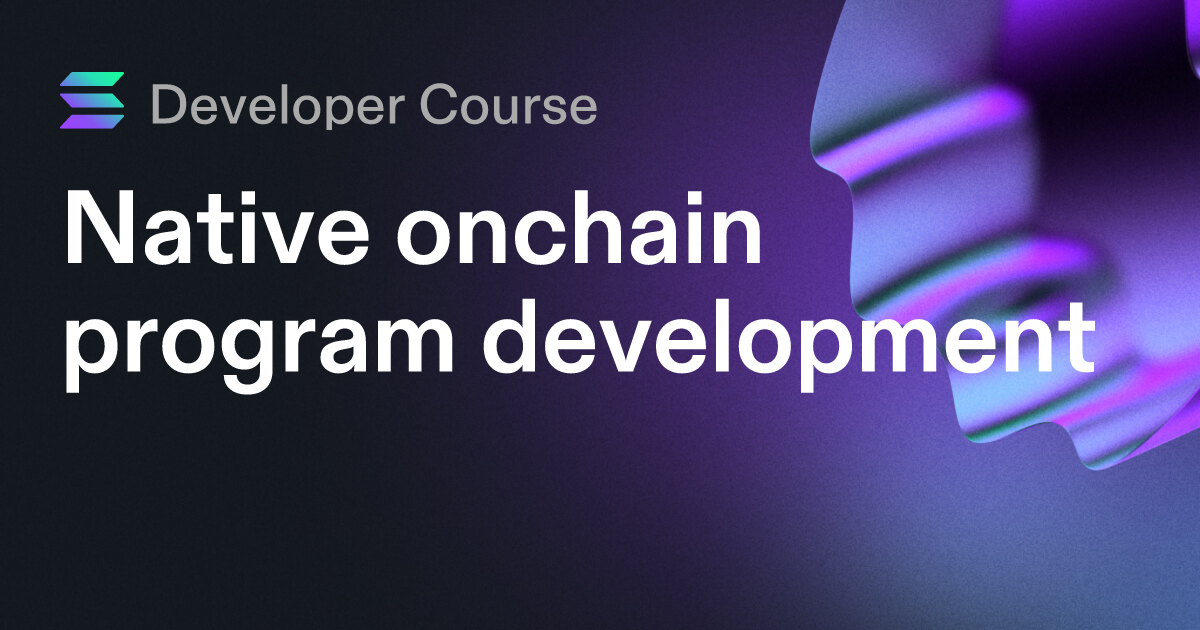 Native onchain program development