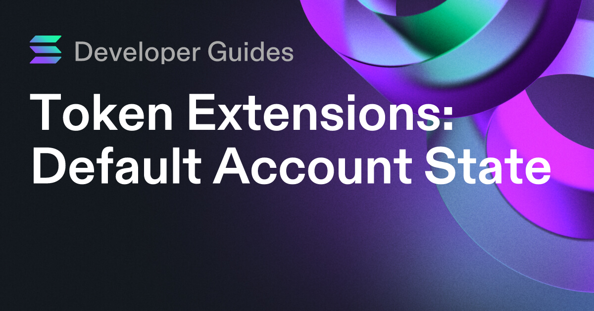 How to use the Default Account State extension